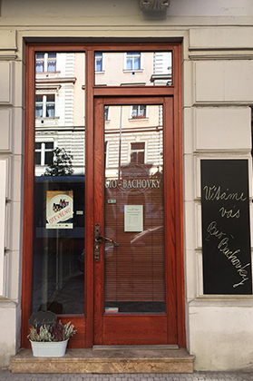 Bio Bachovky vchod do showroomu